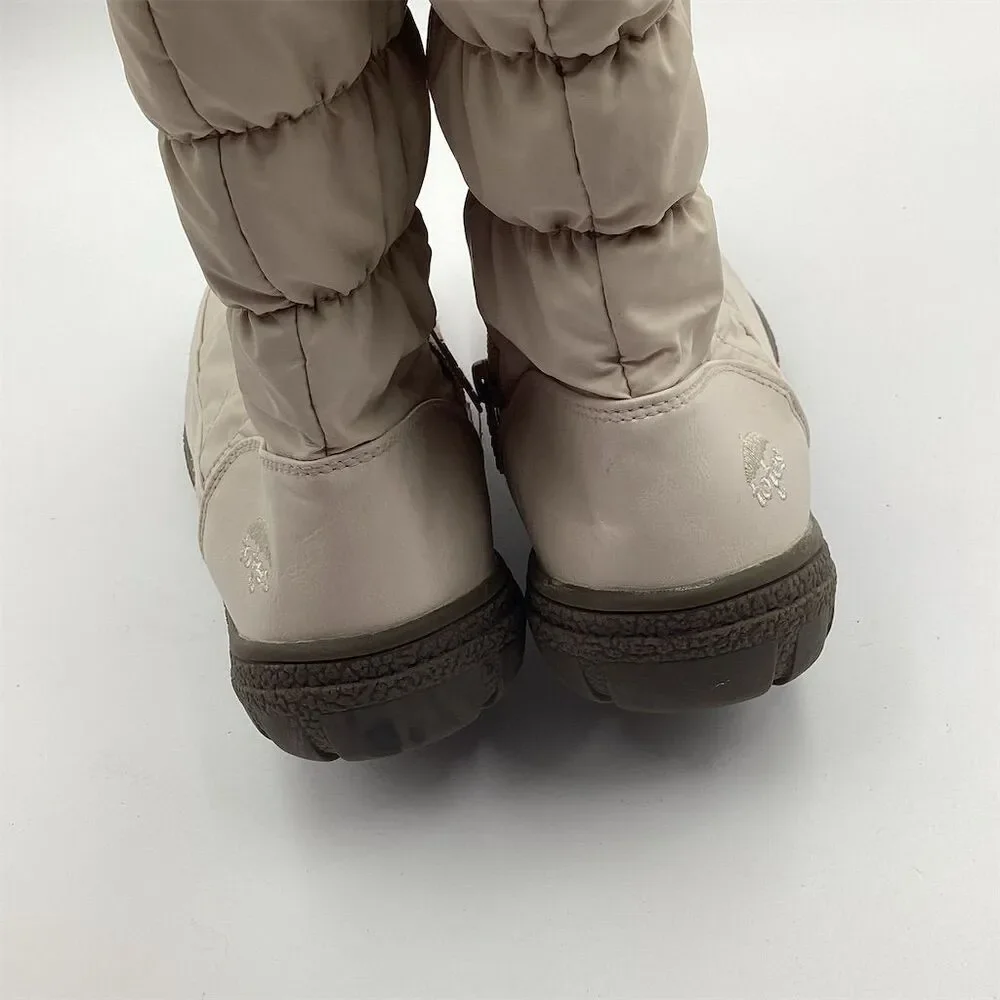 Totes Women's Ivory Waterproof‎ Mid-Calf Snow Boots Size 10 Winter Casual